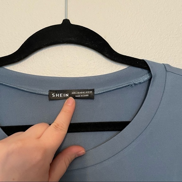 NWT in package shein California oversized long sleeve graphic tee sz.L 8/10 - Picture 2 of 3